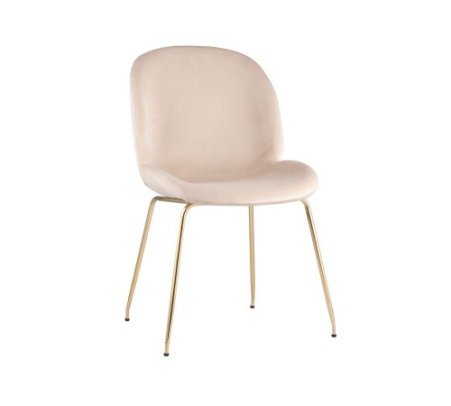 УТ000001745 Турин 8329 VELVET BEIGE [бархат бежевый, золотые ножки]
