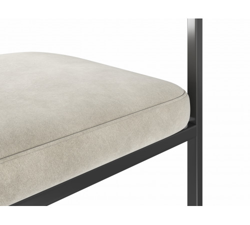 Комплект стульев 2 шт Брис / Бетховен, бежевый микровелюр/черный