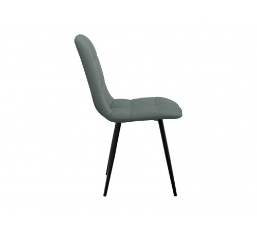Комплект стульев 3 шт Фред / Кристофер, серо-зеленый микровелюр/черный