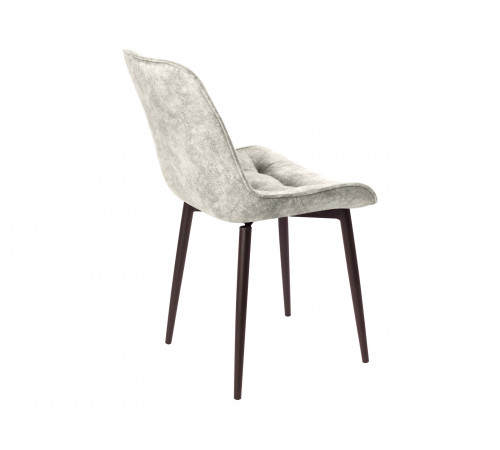 Комплект стульев 2 шт Бостон / Кайл, серый микровелюр/черные ножки