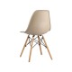УТ000000272 Стул EAMES, бежево-серый, дер. ножки (8056PP DARK GREY) [бежево-серый]