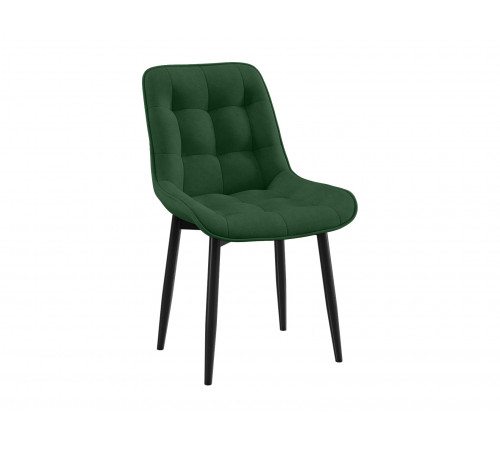 Комплект стульев 2 шт Бостон / Кайл, серый микровелюр/черные ножки