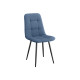 Комплект стульев 3 шт Фред / Кристофер, сине-голубой микровелюр/черный