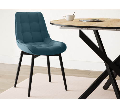 Стул Бостон / Кайл, синий/черный