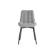Стул Бостон / Кайл, серый/черные ножки