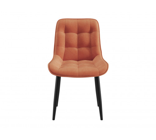 Комплект стульев 2 шт Бостон / Кайл, серый микровелюр/черные ножки