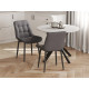 Комплект стульев 2 шт Бостон / Кайл, серый микровелюр/черные ножки