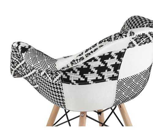 УТ000002350 Кресло EAMES пэчворк, черно-белое УТ000002350 Кресло EAMES пэчворк, черно-белое