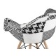 УТ000002350 Кресло EAMES пэчворк, черно-белое