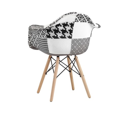 УТ000002350 Кресло EAMES пэчворк, черно-белое УТ000002350 Кресло EAMES пэчворк, черно-белое