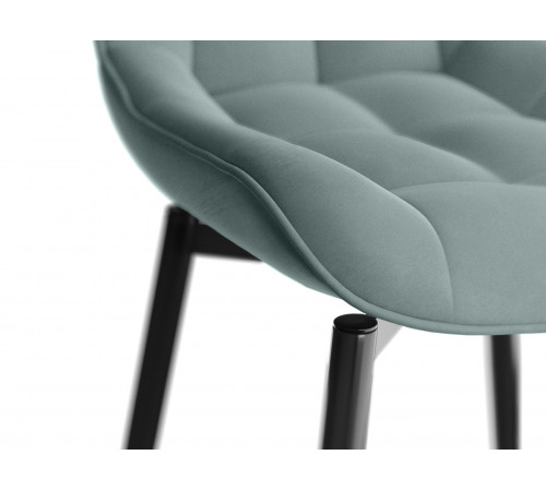 Стул Бостон / Кайл, серо-зеленый/черный