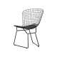 УТ000004220 Стул обеденный Bertoia, черный, с черной подушкой