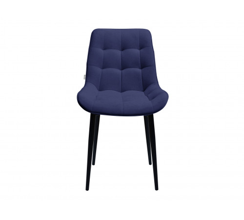 Комплект стульев 2 шт Бостон / Кайл, серый микровелюр/черные ножки