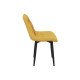 Комплект стульев 4 шт Бостон / Кайл, темно-желтый микровелюр/черный