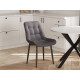 Комплект стульев 2 шт Бостон / Кайл, серый микровелюр/черные ножки