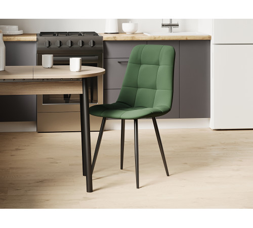 Стул Фред / Кристофер, зеленый/черный