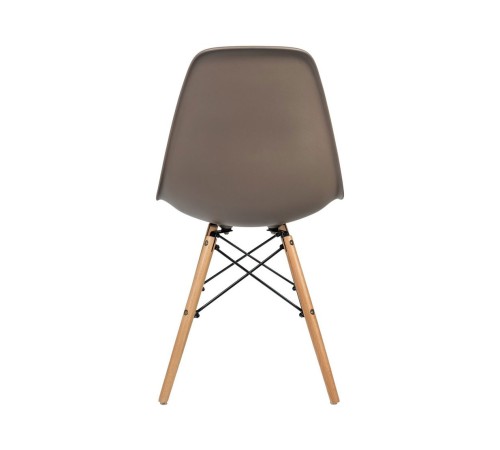 УТ000000272 Стул EAMES, бежево-серый, дер. ножки (8056PP DARK GREY) [бежево-серый]