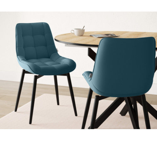 Стул Бостон / Кайл, синий/черный