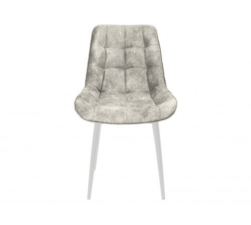 Комплект стульев 2 шт Бостон / Кайл, серый микровелюр/черные ножки