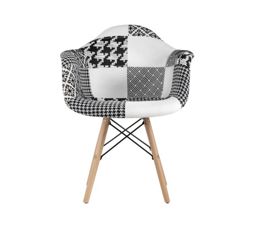 УТ000002350 Кресло EAMES пэчворк, черно-белое УТ000002350 Кресло EAMES пэчворк, черно-белое