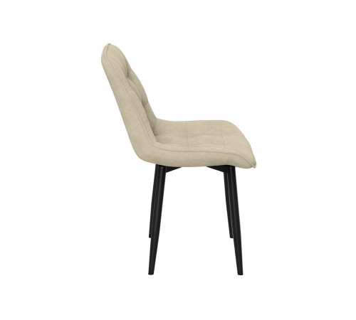 Комплект стульев 3 шт Бостон / Кайл, бежевый микровелюр/черный