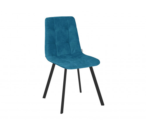 Комплект стульев 2 шт Фред / Кристофер, темно-желтый микровелюр/черный