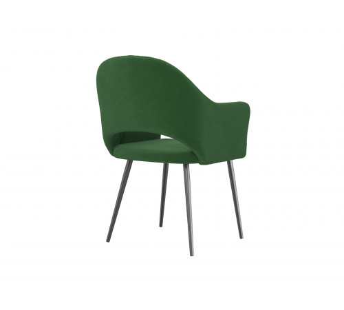 Комплект стульев 2 шт. София / Николас, светло-серый микровелюр/белый