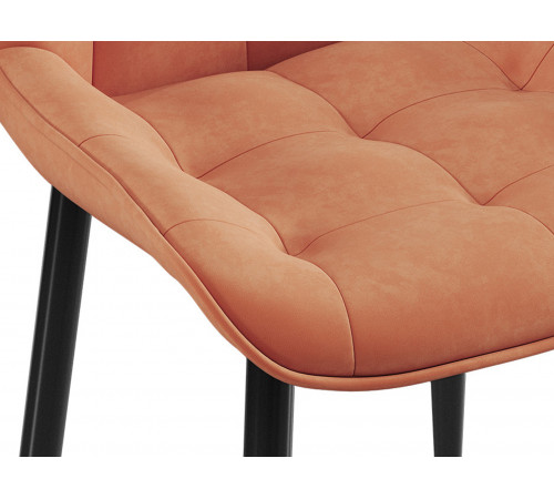 Комплект стульев 2 шт Бостон / Кайл, серый микровелюр/черные ножки