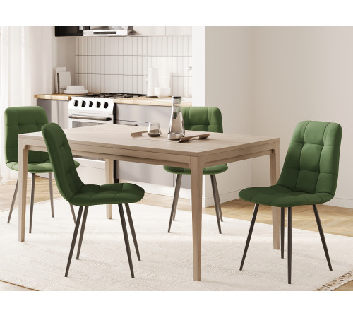 Стул Фред / Кристофер, зеленый/черный