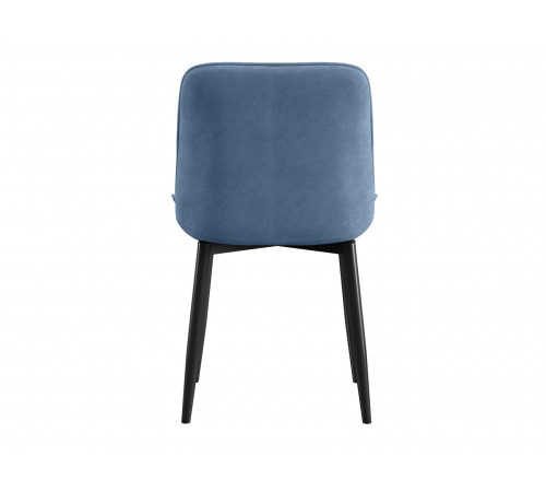 Комплект стульев 2 шт Бостон / Кайл, серый микровелюр/черные ножки