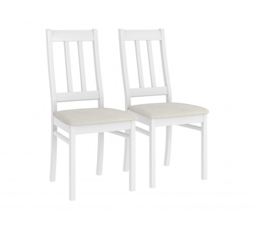 Комплект стульев 2 шт Лейс, белый античный/бежевый