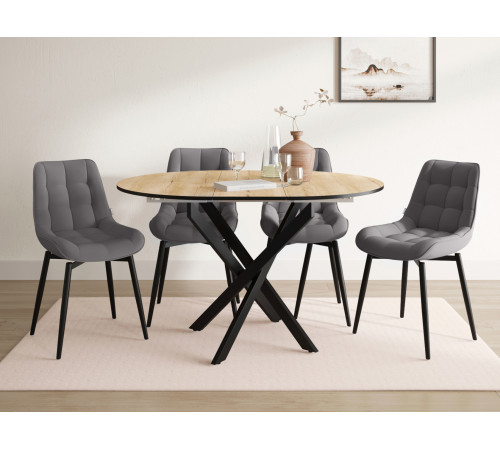 Стул Бостон / Кайл, графит/черный