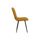 Комплект стульев 2 шт Фред / Кристофер, темно-желтый микровелюр/черный