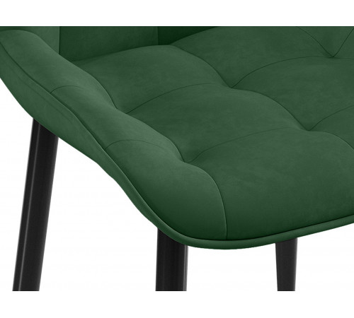 Комплект стульев 2 шт Бостон / Кайл, серый микровелюр/черные ножки