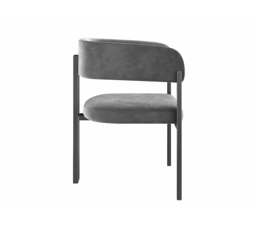 Комплект стульев 2 шт Брис / Бетховен, темно-серый микровелюр/черный