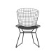 УТ000004220 Стул обеденный Bertoia, черный, с черной подушкой