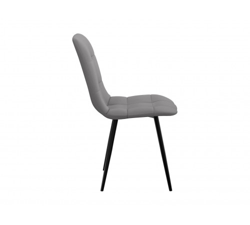 Комплект стульев 2 шт Фред / Кристофер, темно-желтый микровелюр/черный