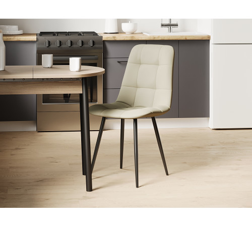 Стул Фред / Кристофер, бежевый/черный