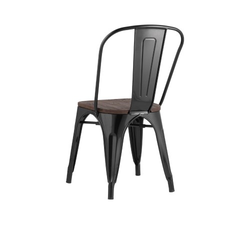 УТ000000491 Стул TOLIX YD-H440B-W MS-01-1 [Черный/патина золото + темное дерево]