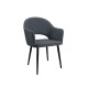 Стул София / Николас, темно-серый/черный
