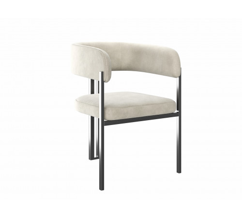 Комплект стульев 2 шт Брис / Бетховен, бежевый микровелюр/черный