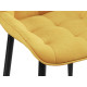 Комплект стульев 4 шт Бостон / Кайл, темно-желтый микровелюр/черный