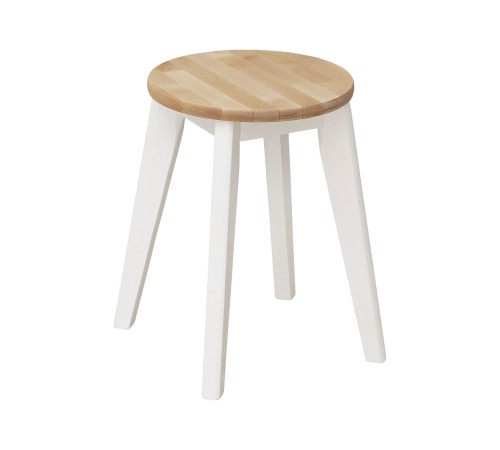 2000026010333 Табурет круглый Дези, массив березы/белый