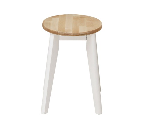 2000026010333 Табурет круглый Дези, массив березы/белый