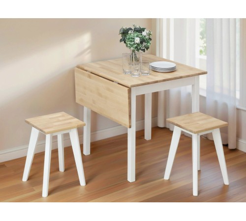 2000026010395 Табурет квадратный Клето, массив березы/белый