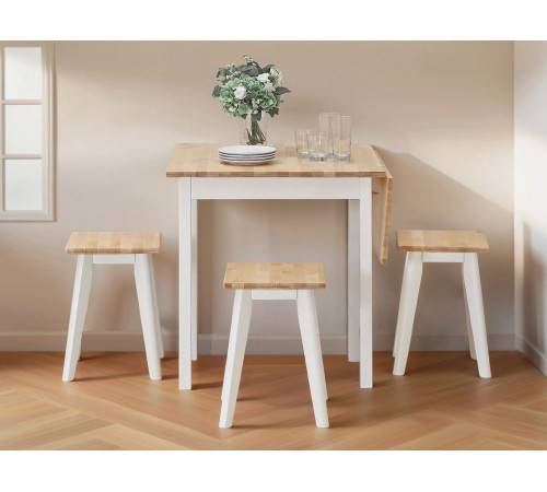 2000026010395 Табурет квадратный Клето, массив березы/белый