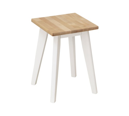 2000026010395 Табурет квадратный Клето, массив березы/белый