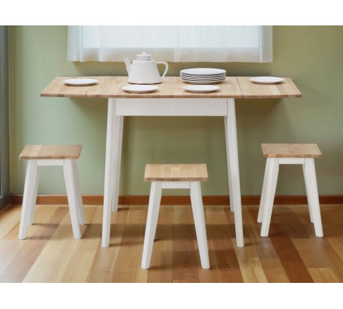 2000026010395 Табурет квадратный Клето, массив березы/белый