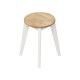 2000026010333 Табурет круглый Дези, массив березы/белый