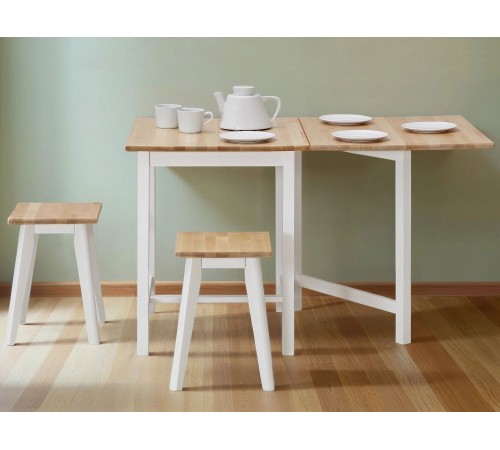 2000026010395 Табурет квадратный Клето, массив березы/белый